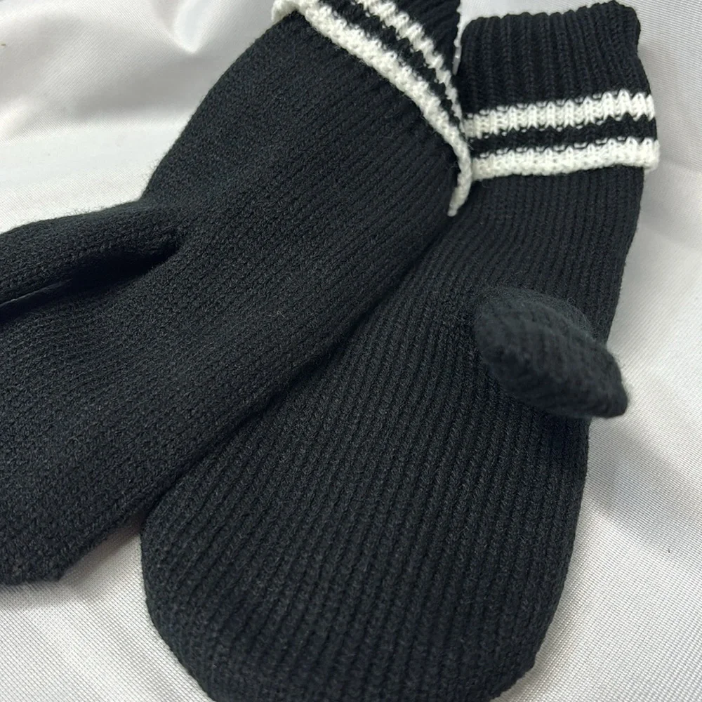 Gertex Knit thick linedMittens Soft Warm Stretchy One Size Fits Most  gloves
